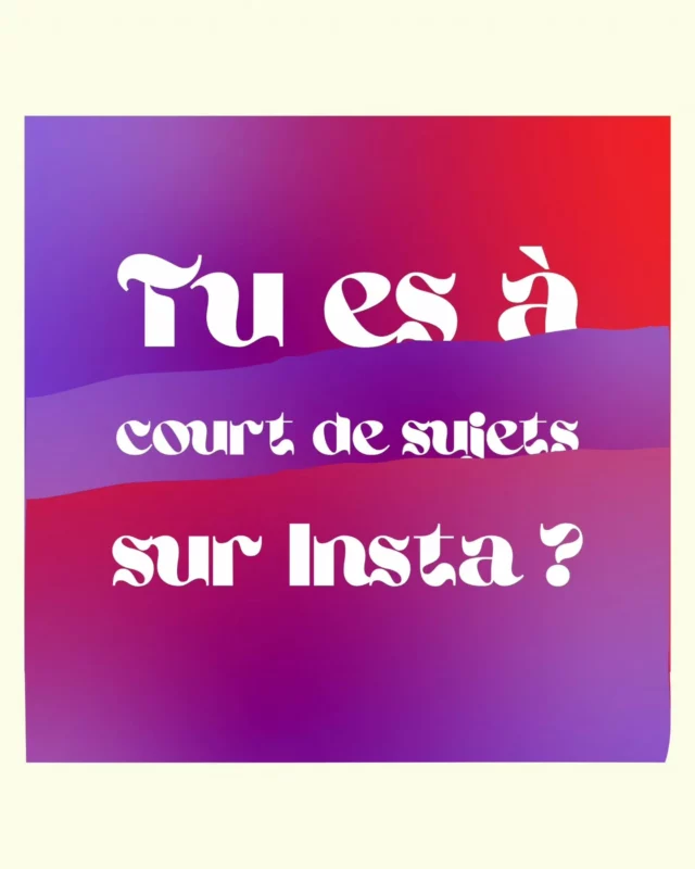 💡 En manque d’inspiration pour tes posts Instagram ? 

Voici 4 objectifs à garder en tête lorsque tu crées tes contenus pour booster ton engagement et captiver ton audience ! 🚀

📌 Swipe pour découvrir :
✅ Comment capter l'attention de ta cible ?
✅ Quels contenus pour rester authentique ?
✅ Les méthodes pour chouchouter tes prospects
✅ Les clés pour garder une touche d'originalité

👉 Je suis loin d'avoir tout mentionné... Partage en commentaire d'autres idées de contenus !

Et n’oublie pas de sauvegarder ce post pour y revenir plus tard. 🔖

#Inspiration #Instagram #Communication #CréationDeContenu #StratégieDigitale #communitymanagement
